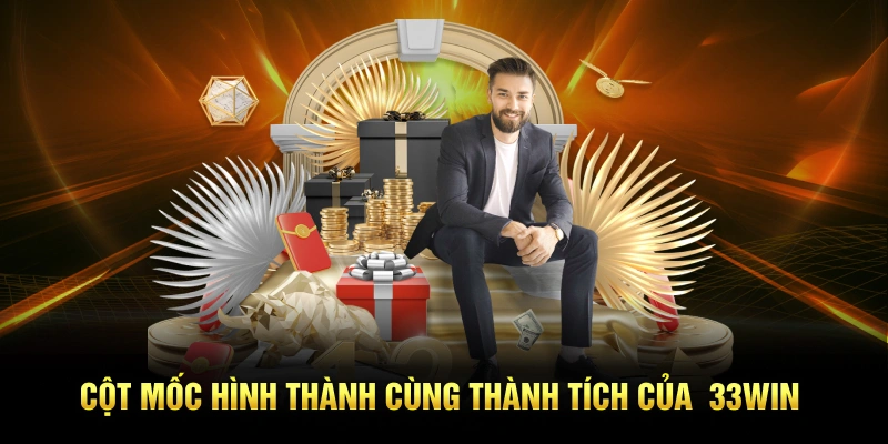 Cột mốc hình thành cùng thành tích của 33win
